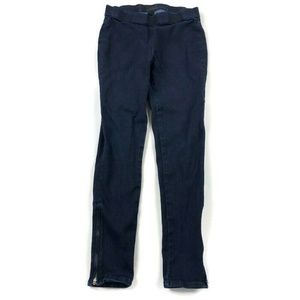 Hudson Skinny Jeans Ankle Zipper Dark Wash